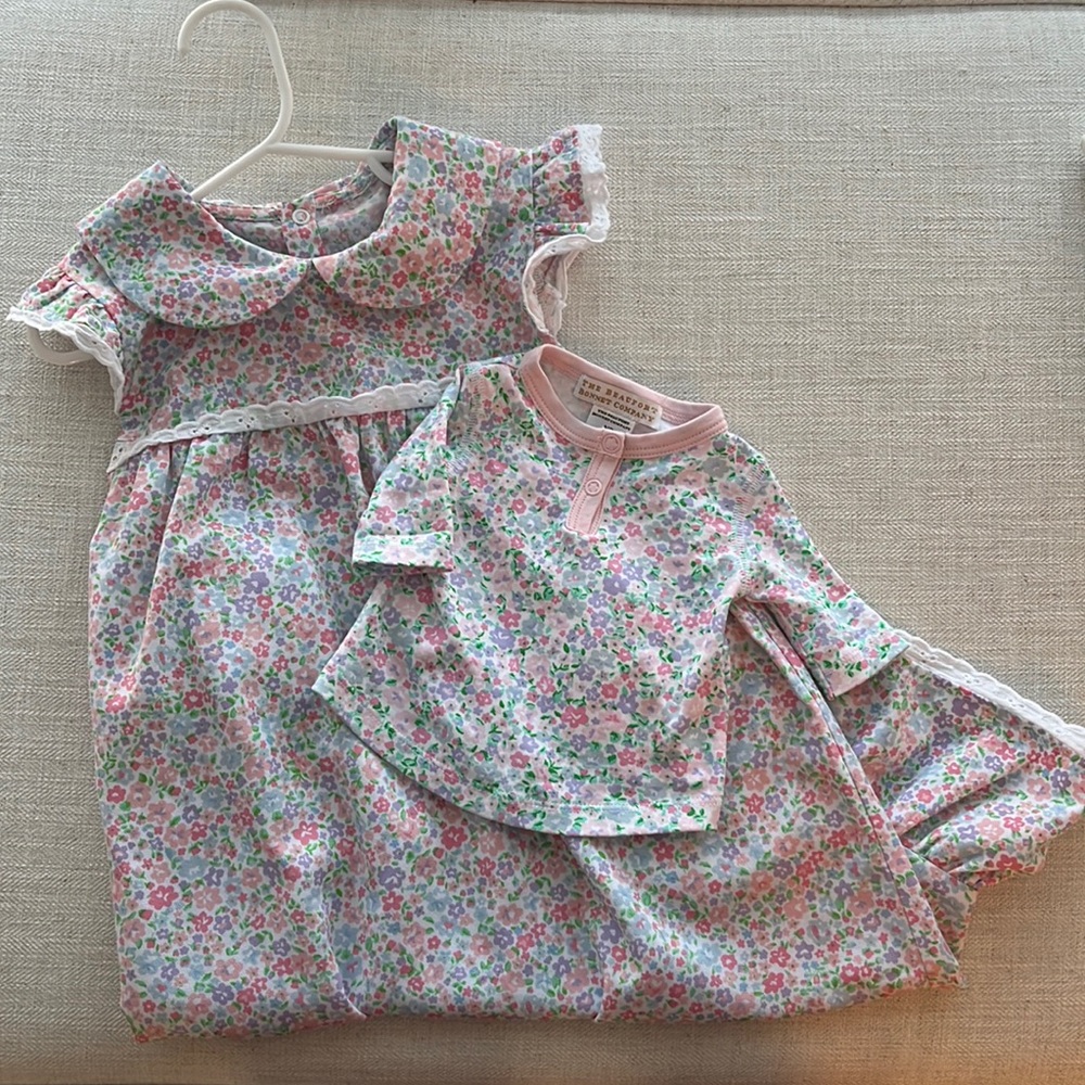 Beaufort bonnet set for girl and doll